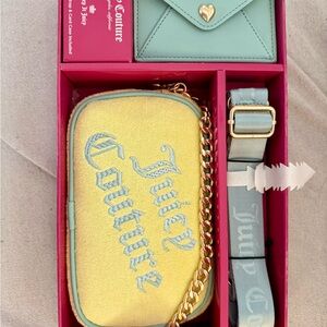 Juicy Couture Yellow and Green Accessory Set